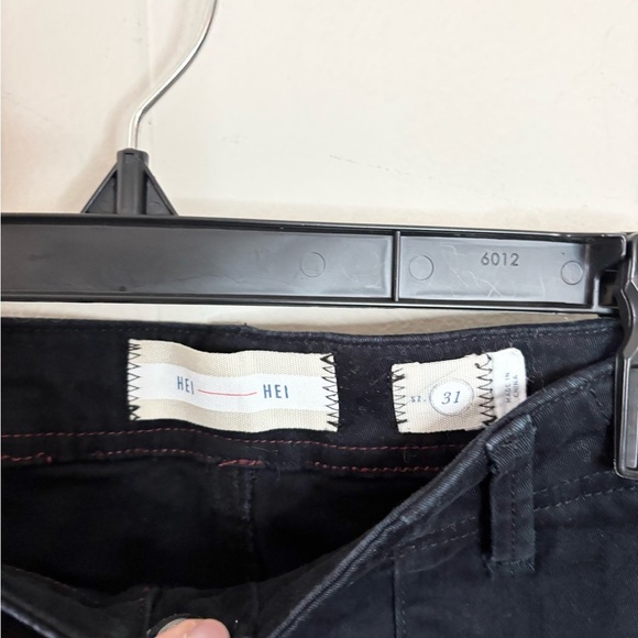 Anthropologie Hei Hei black slim utility khaki cargo pants size 31 - Picture 2 of 3